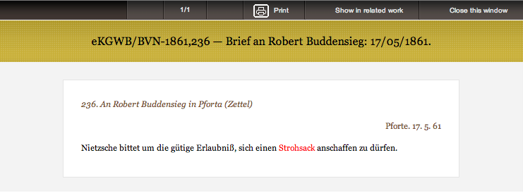 Who is Robert Buddensieg? And where is Pforta, anyway?