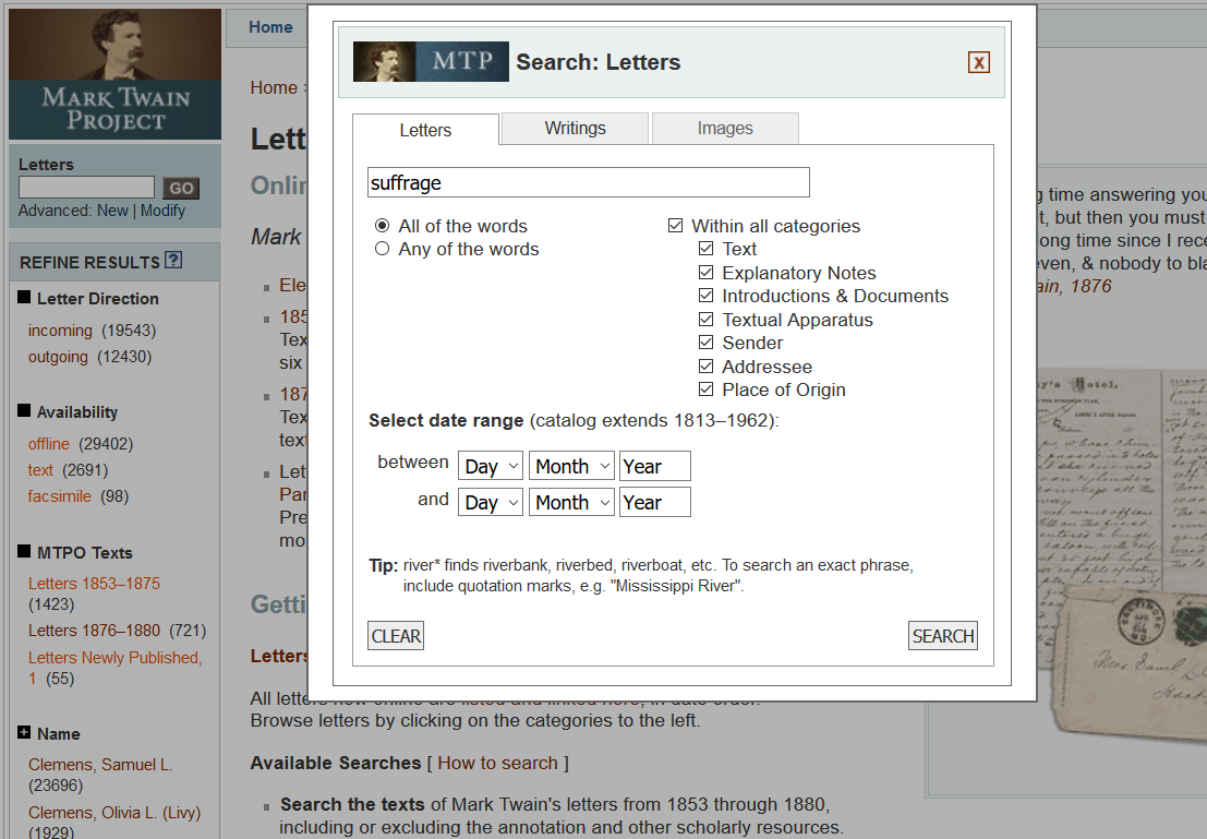 Letter Search Mask for MTPO.