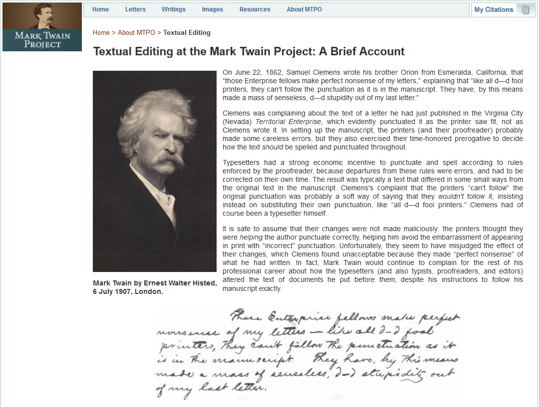 About Textual Editing at MTPO.