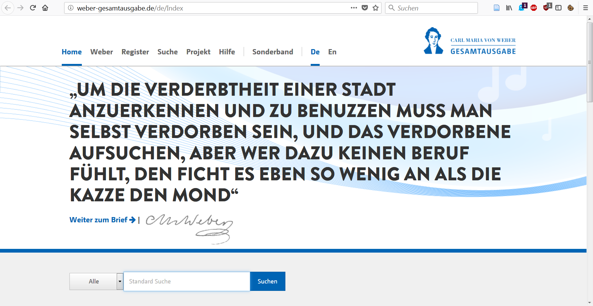 Schönes Zitat mit unschöner Typographie.