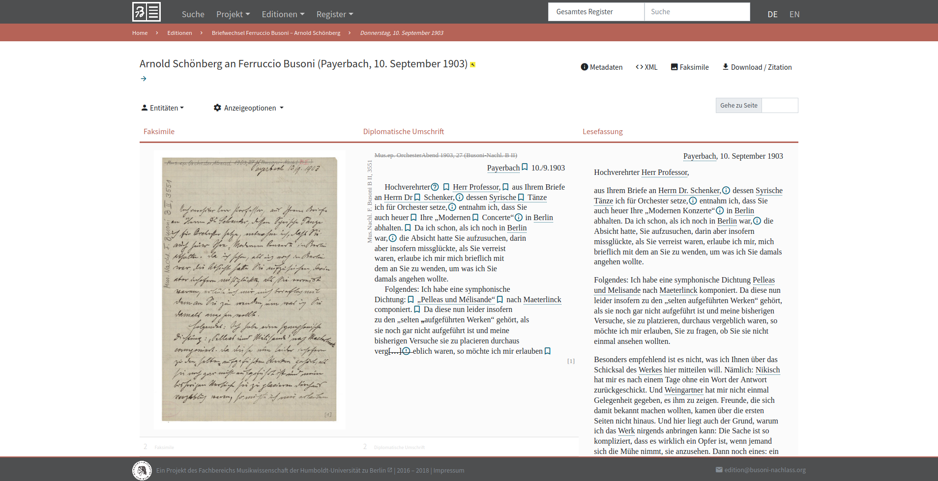 The three default document view options, side by side.