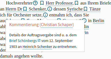 Commentary popover example from letter D0100001.