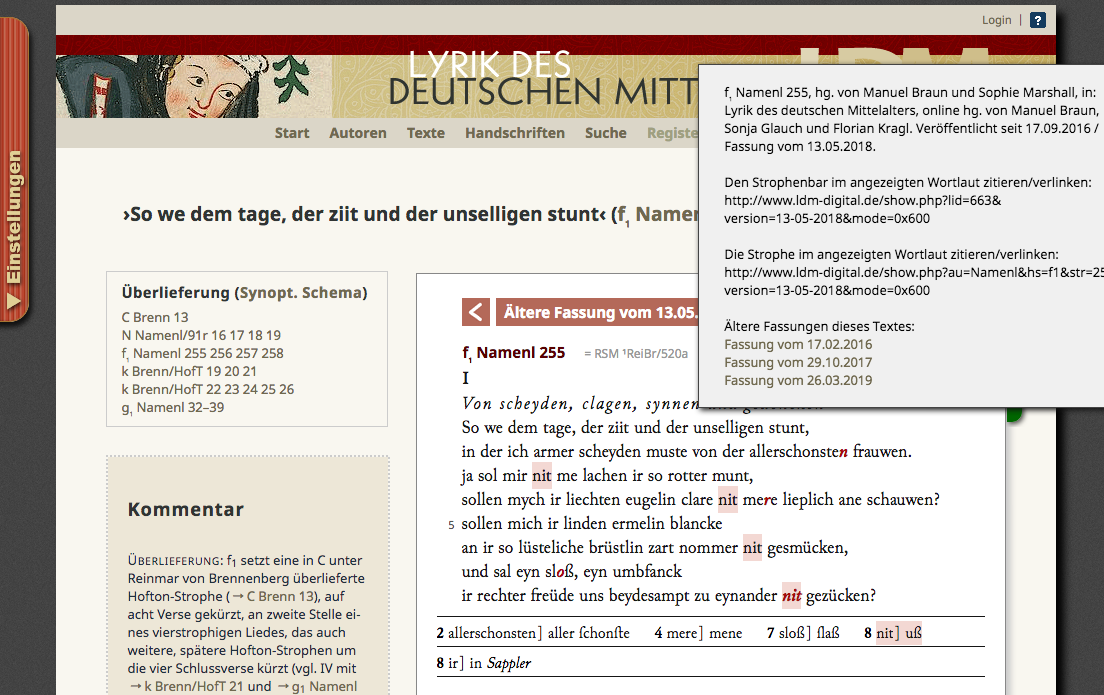 The LDM Website provides different text versions.