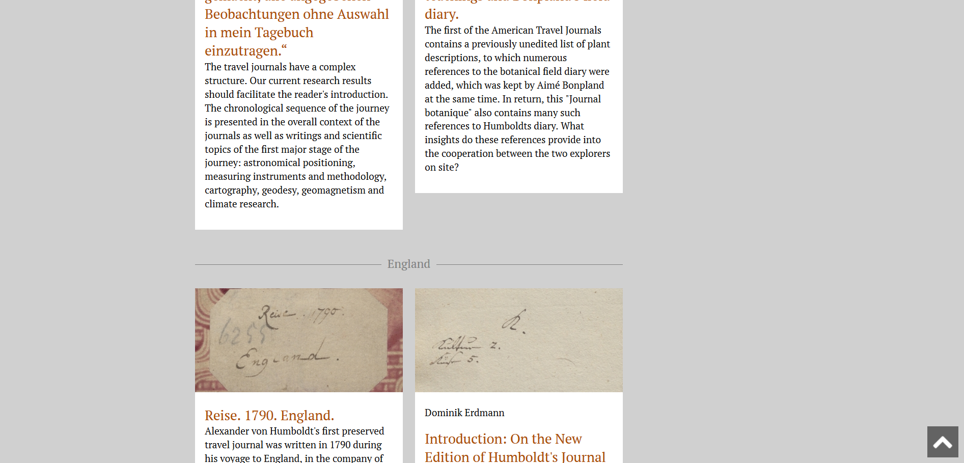 Related modules sometimes cannot be properly displayed together in the section Travel journals.