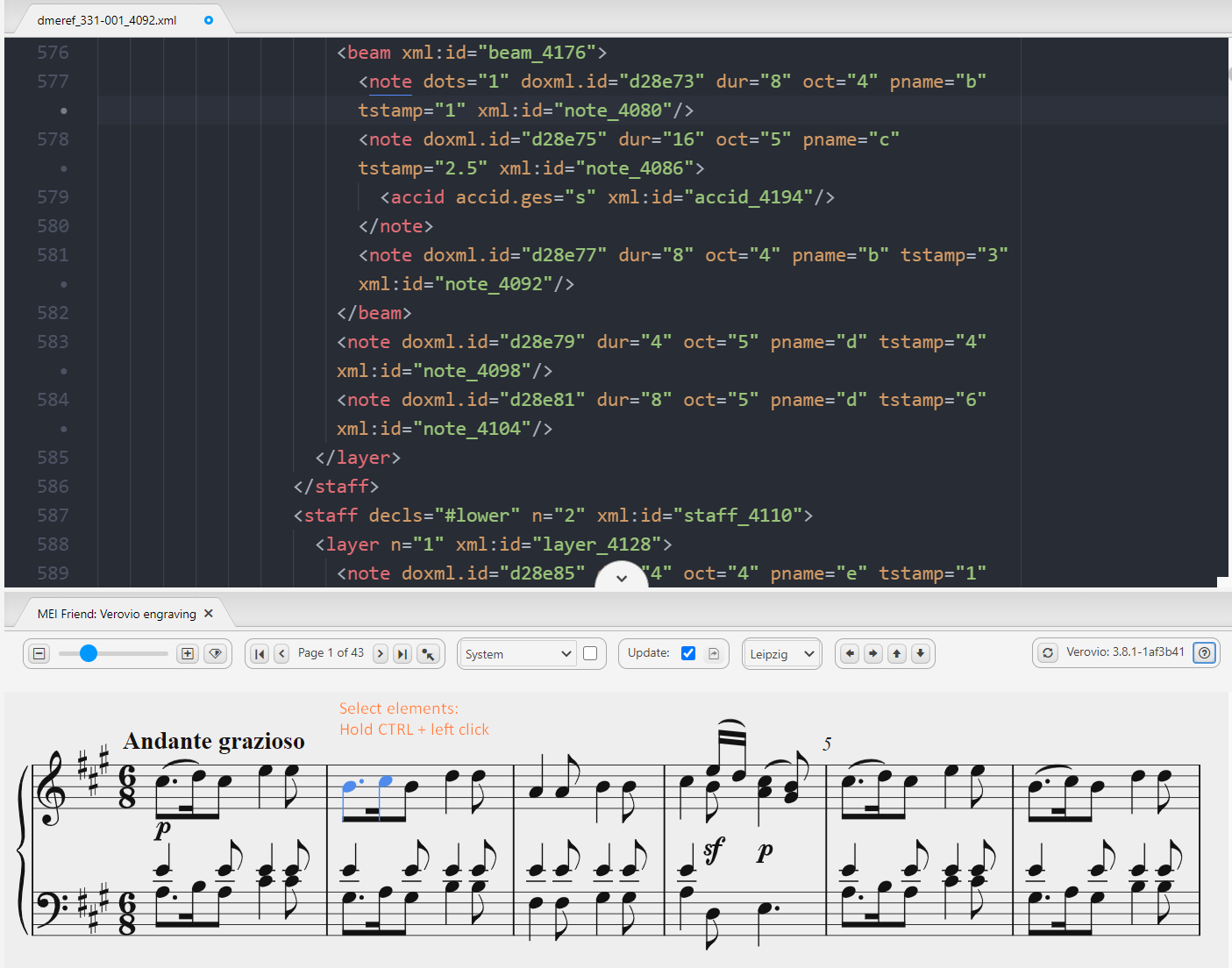 Selecting multiple elements.