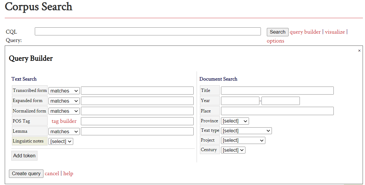 TEITOK query system for ODE.