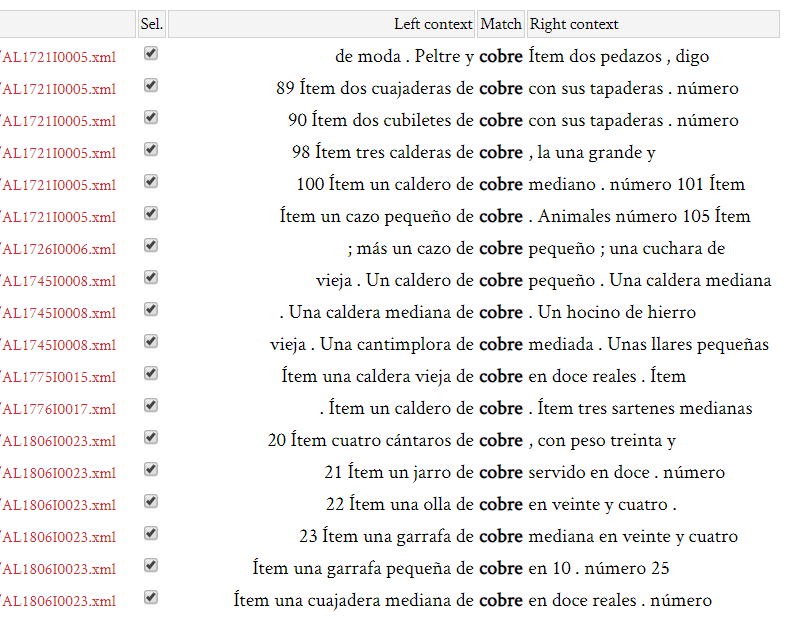 Multi-Editing tokens using CQP search.