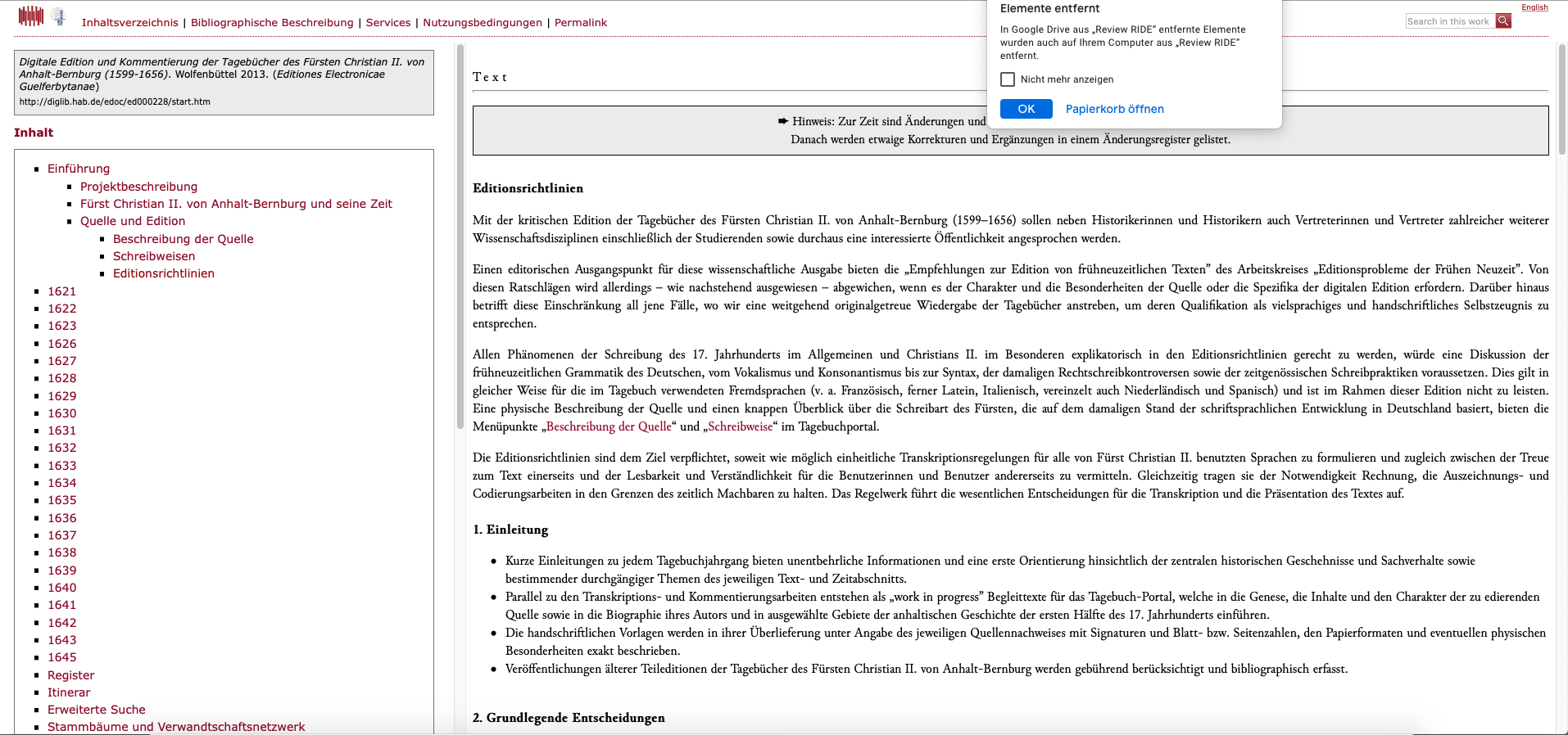 Editionsrichtlinien.
