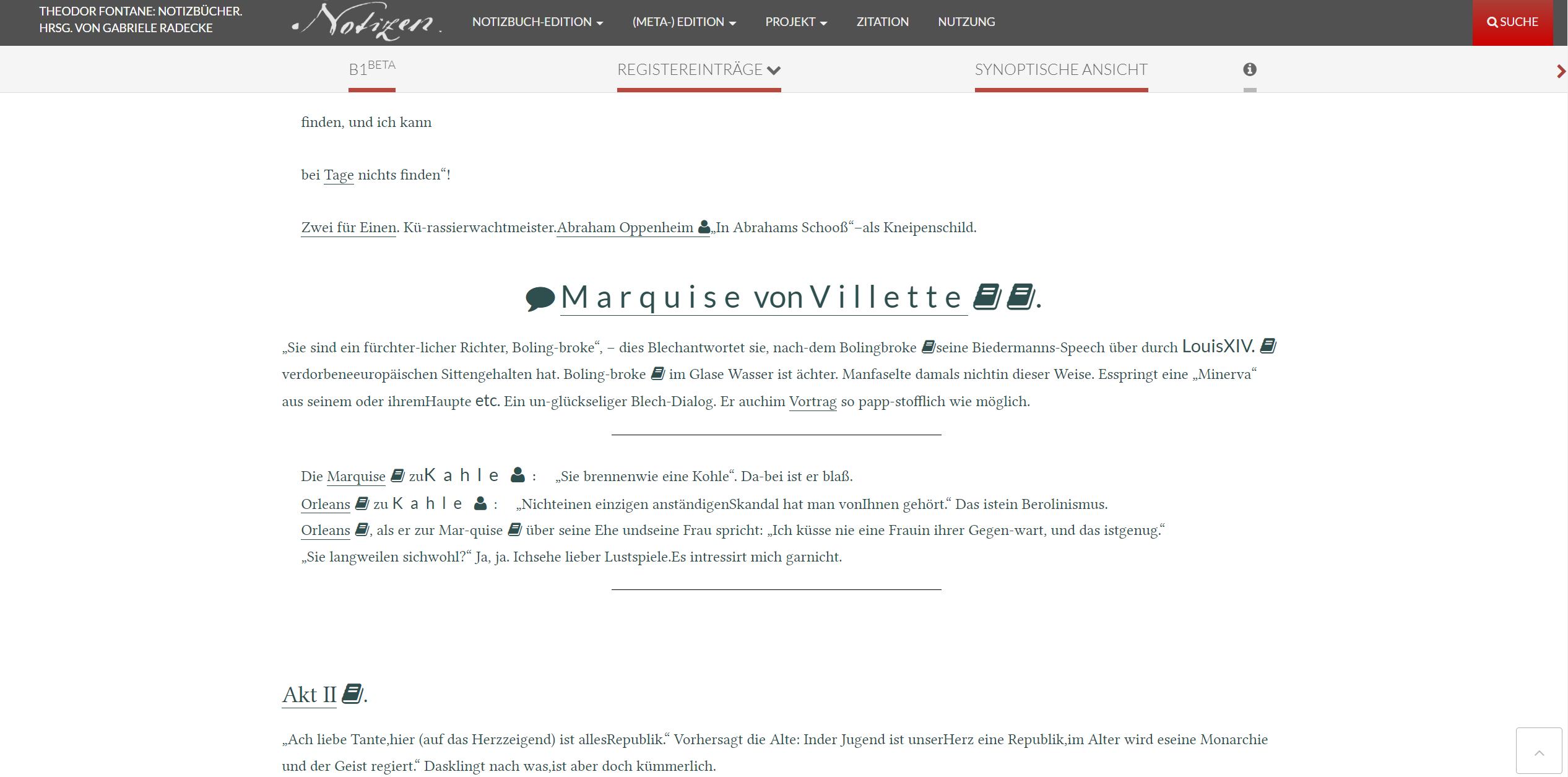 “Edited text” view.