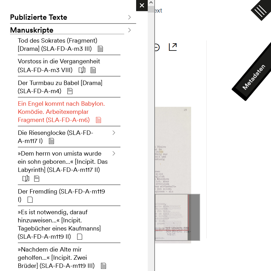 Ein schmaler Viewport führt zu einer Überlappung der Inhalte.