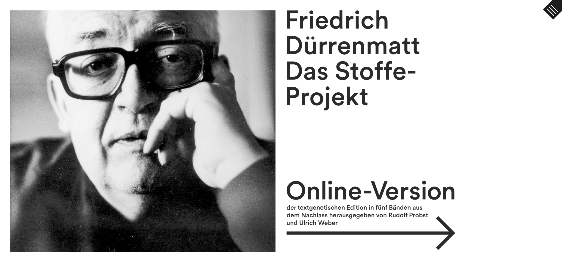 Startseite der Edition.