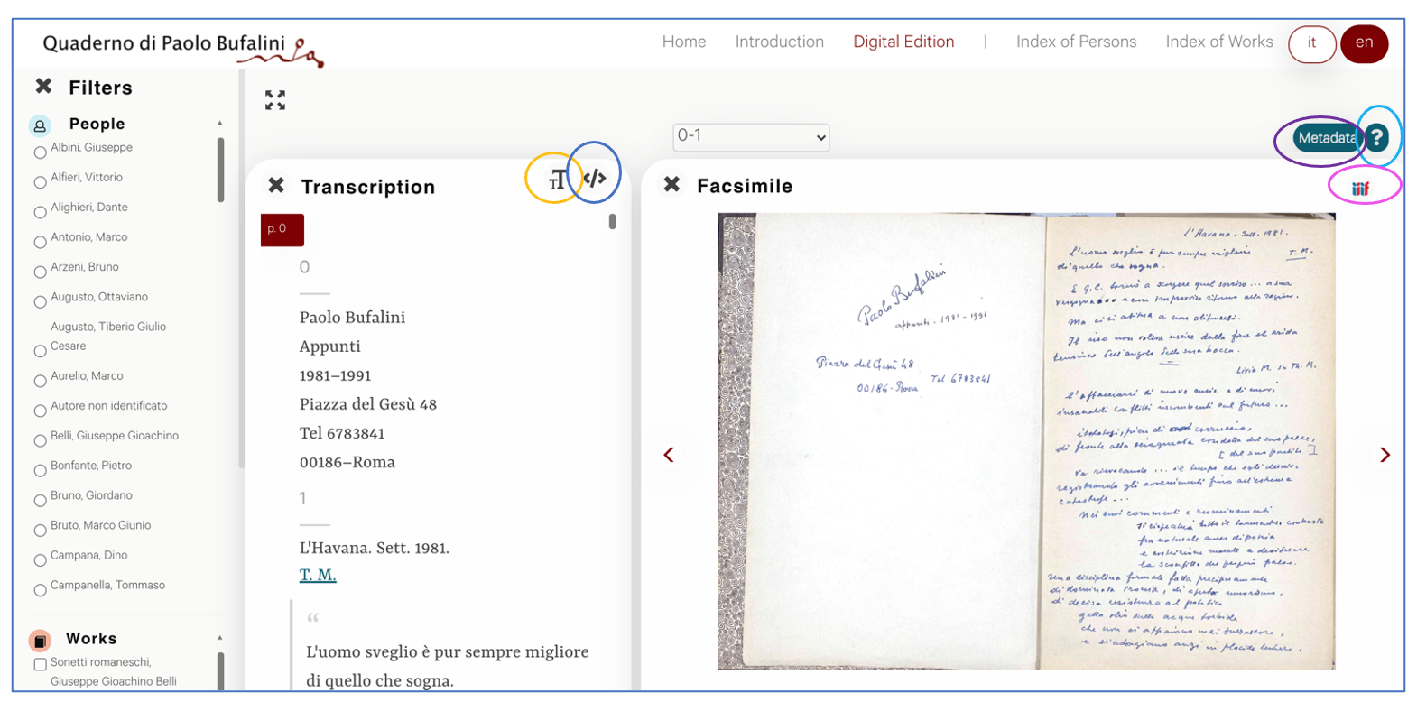 Digital Edition window – current edition – screenshot.