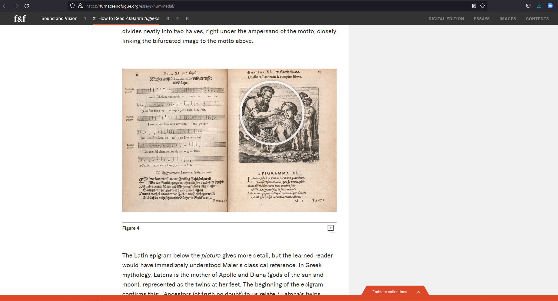 Essay example (Text by Tara Nummedal with a image zoom feature).