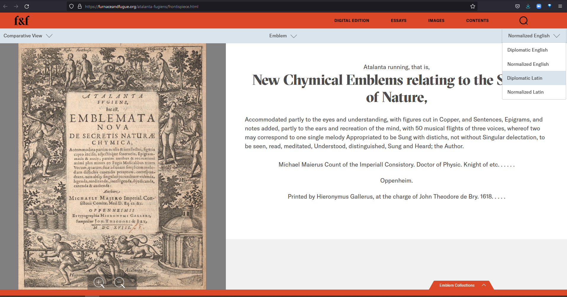 Edition View of the title page.