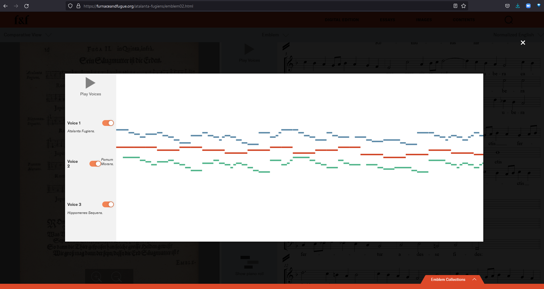 Piano Roll Visualization of Emblem II.
