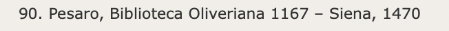 Screenshot of the description of manuscript 90.