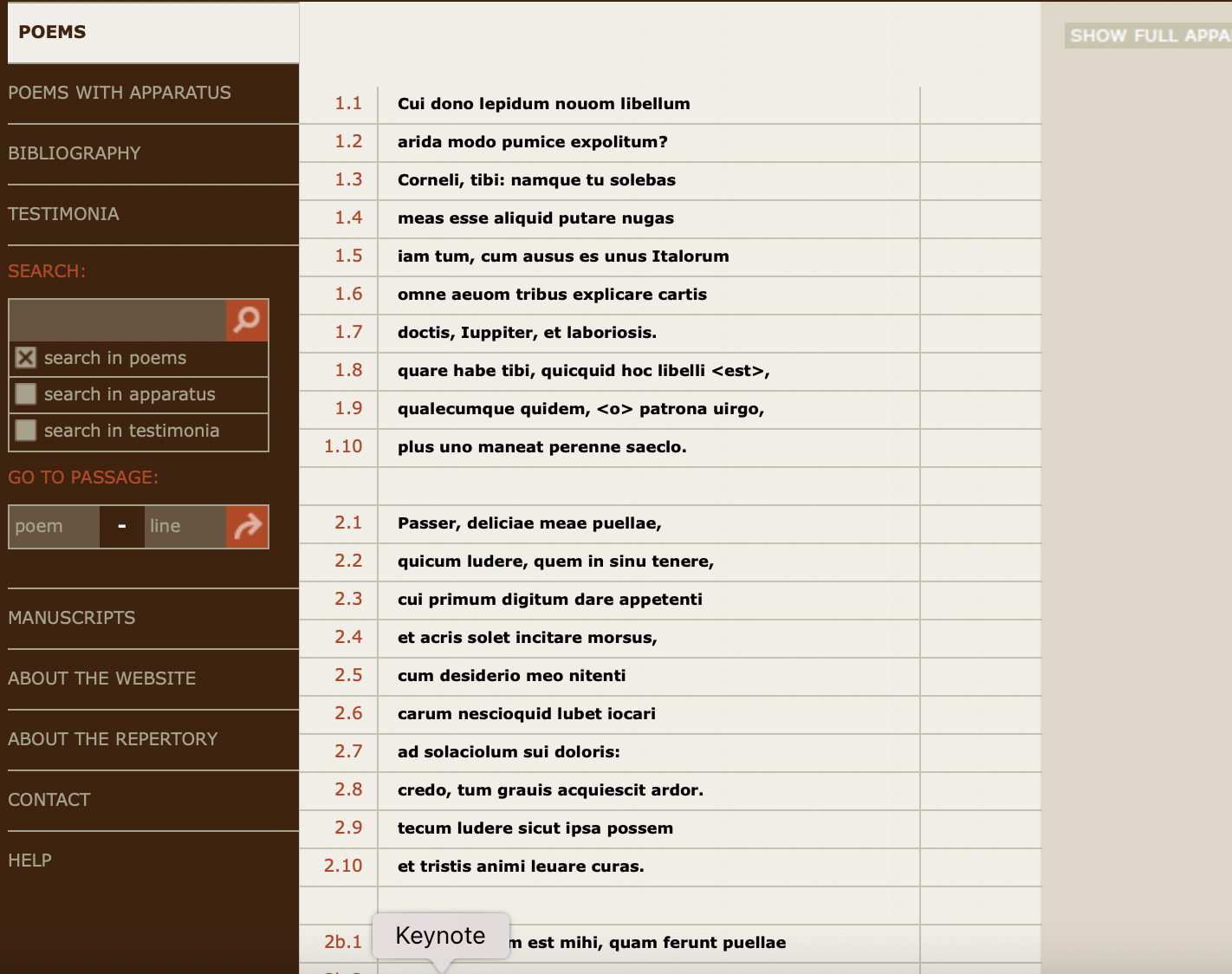 Screenshot of the homepage.