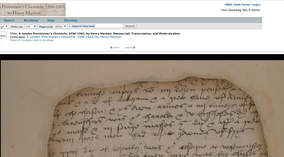 Folio with fire damage.