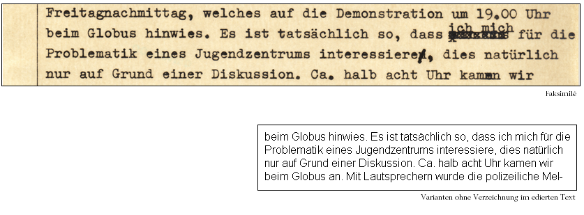 Nicht verzeichnete Variante.
