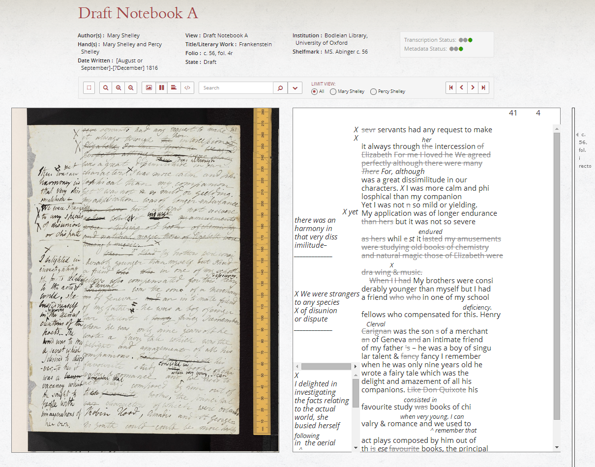 Default view of edited notebook page.