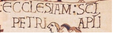 ECClESIAM : S(AN)C(T)I PETRI AP(OSTO)LI