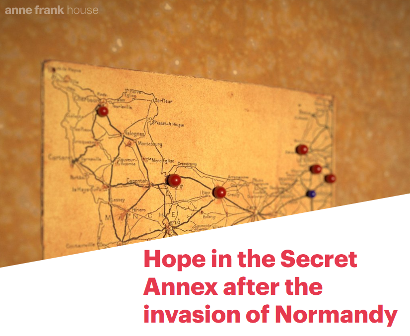Wandkarte der Normandie.