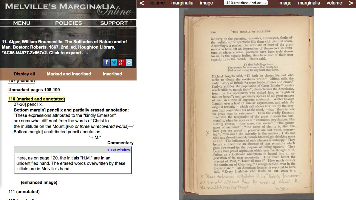 Index or apparatus with marginalia.