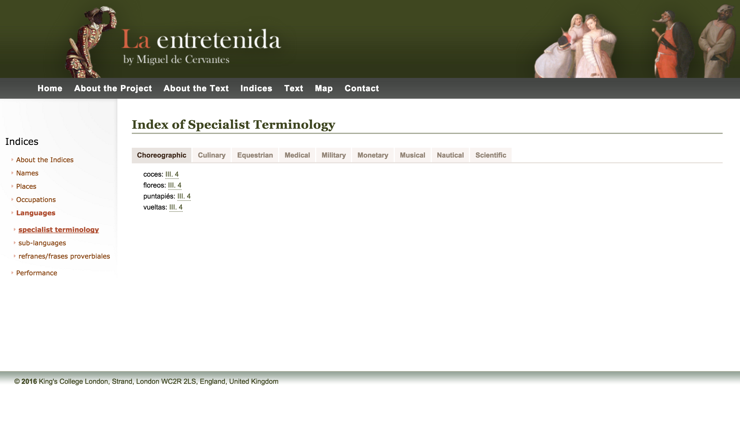 Index of Specialist Terminology.