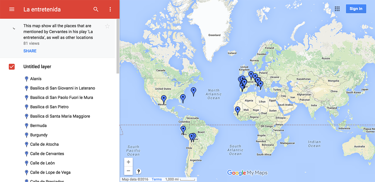Google Map.