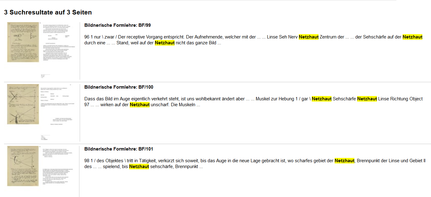 Liste der Suchresultate zum Begriff "Netzhaut".