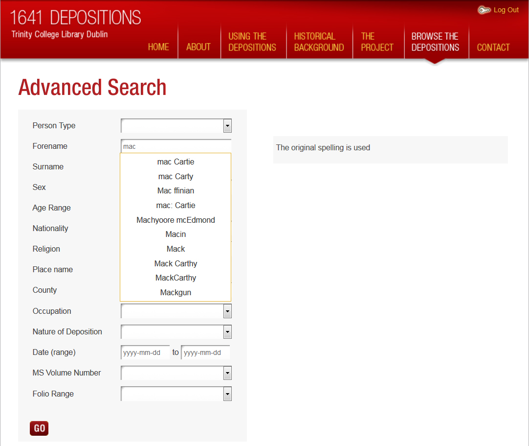 "Advanced Search" and suggested search terms.
