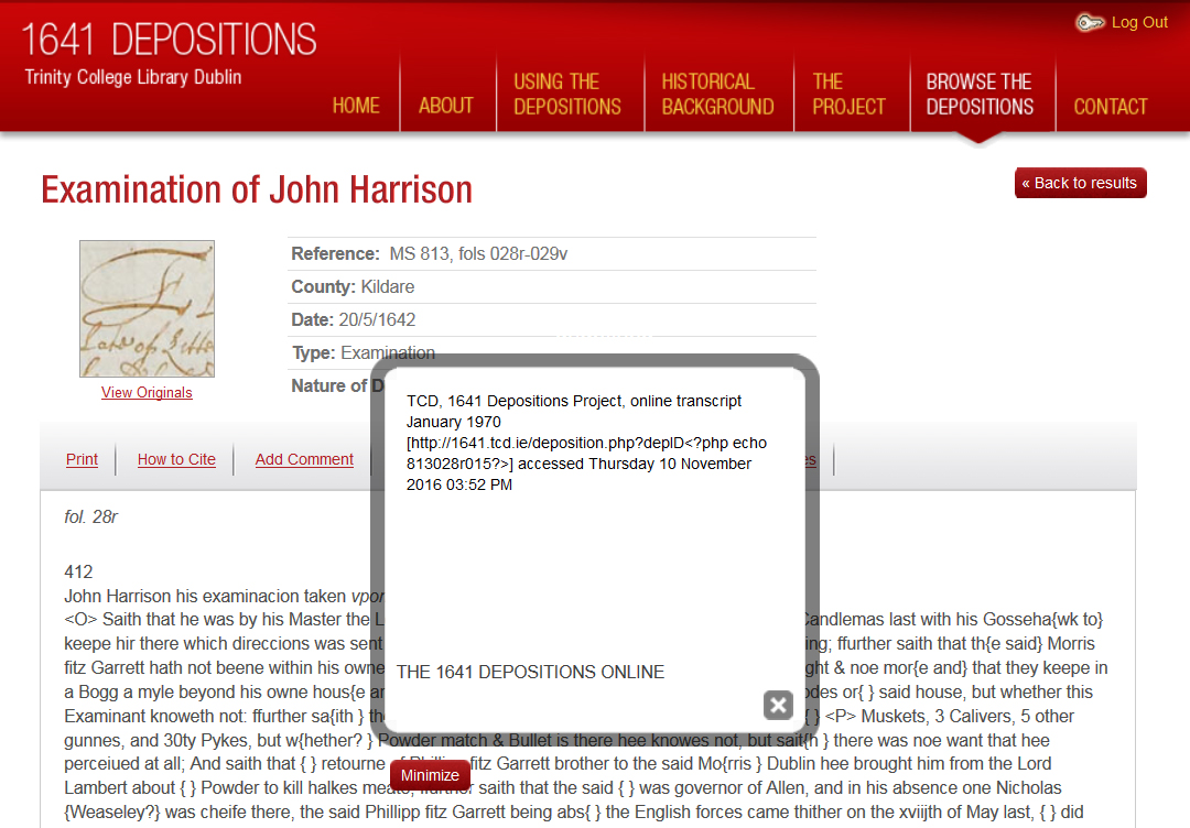 "How to Cite" popup window: more confusion than reference.
