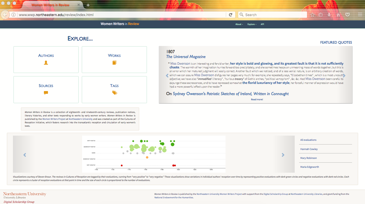 Homepage of WWR.