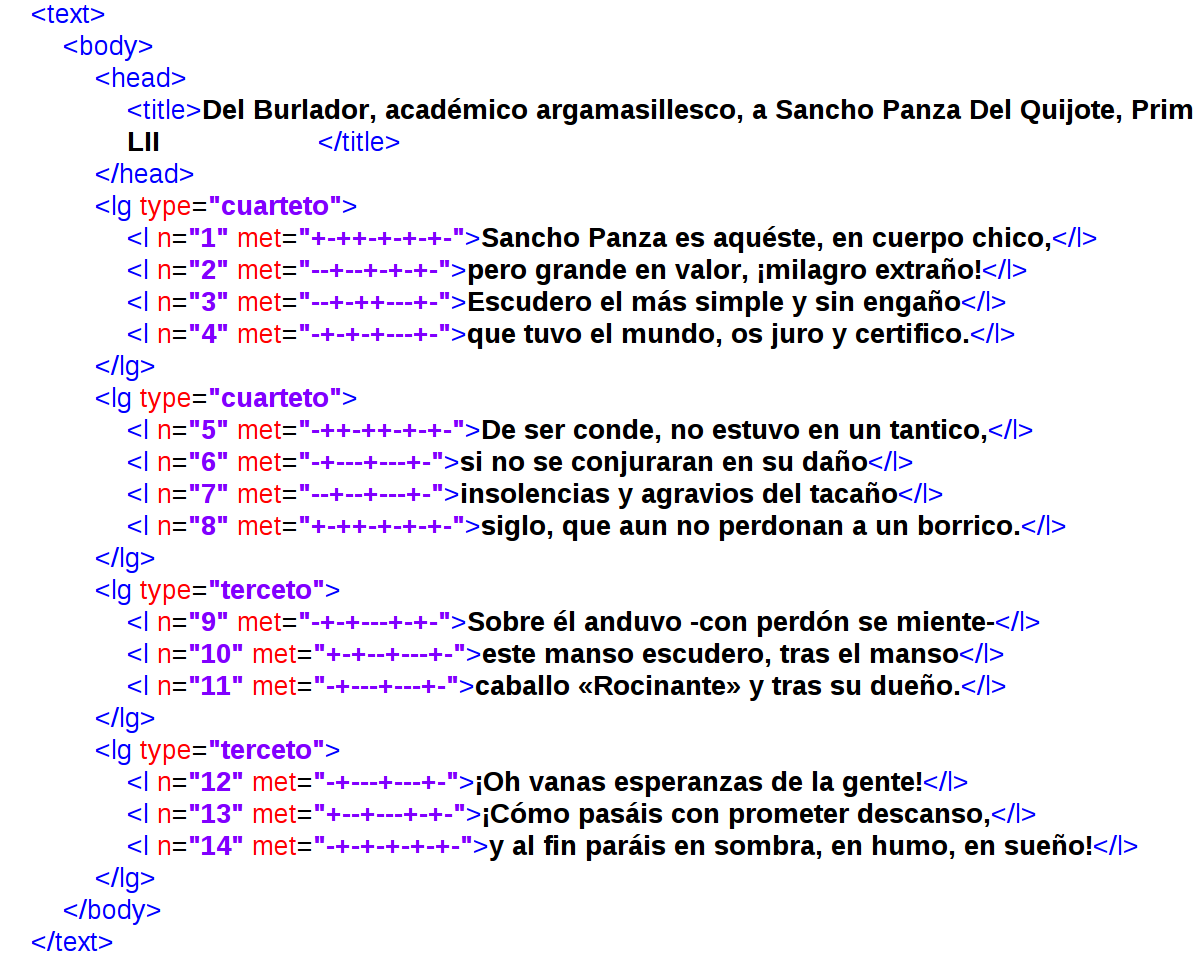 Text of the same sonnet from Cervantes.