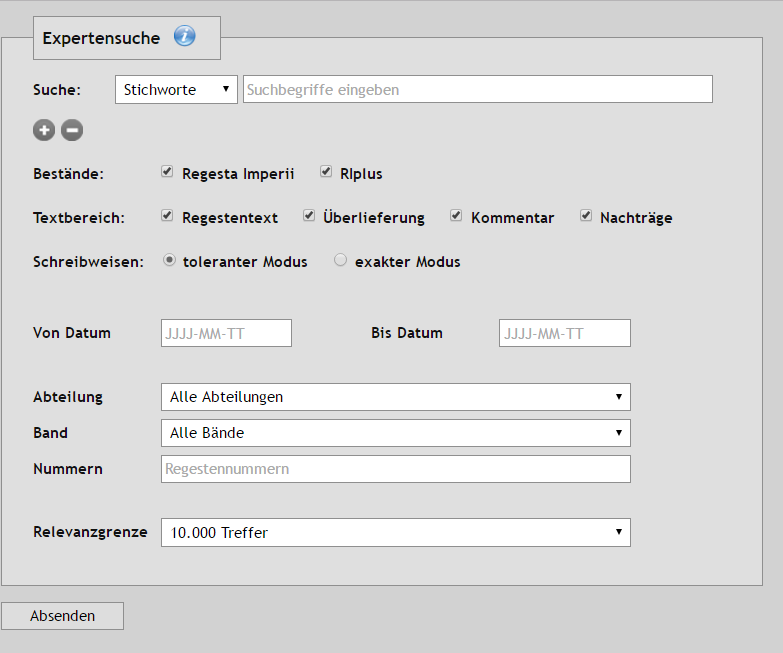 Qualitative Suchabfragen ermöglicht die "Expertensuche".
